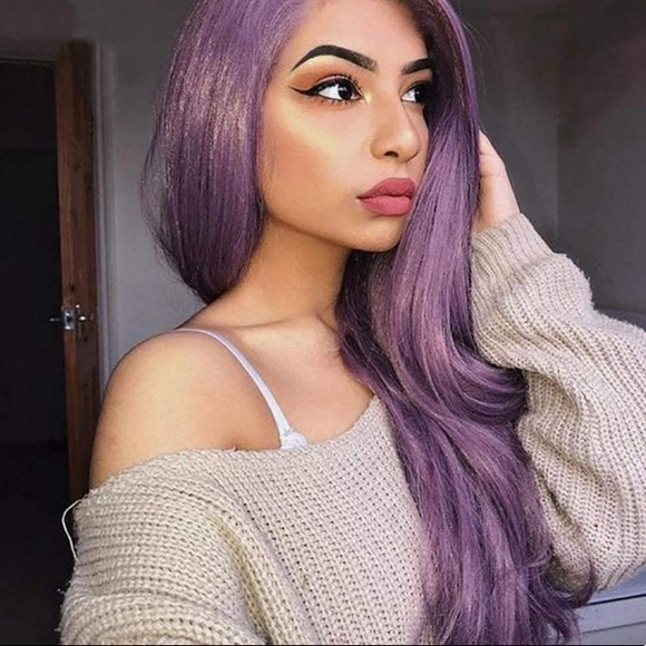 - ✨ CHEL 22” PURPLE BODY WAVY LACE FRONT WIG…NEW